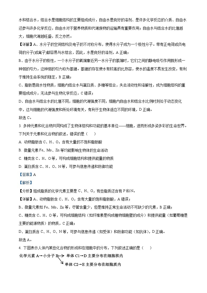 河北省衡水市安平中学2024-2025学年高二下学期开学考试生物试卷（解析版）第2页
