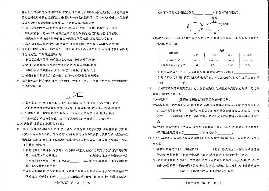 生物-河南省新未来2025-2026学年高三年级上学期9月份联合测评试题第3页