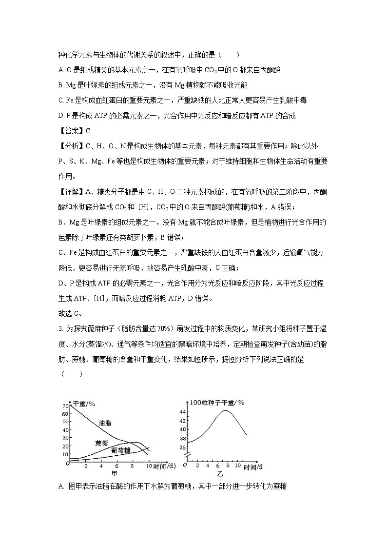 辽宁名校联盟2025-2026学年高三上学期8月联考生物试卷（解析版）第2页