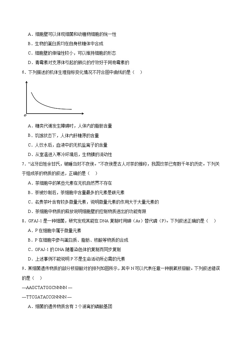 2026陕西省部分学校高三上学期9月联考试题生物含答案第2页