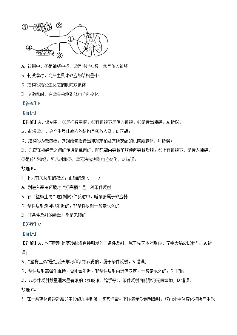 黑龙江省哈尔滨市第三中学校2025-2026学年高二上学期9月月考生物试题  Word版含解析第2页