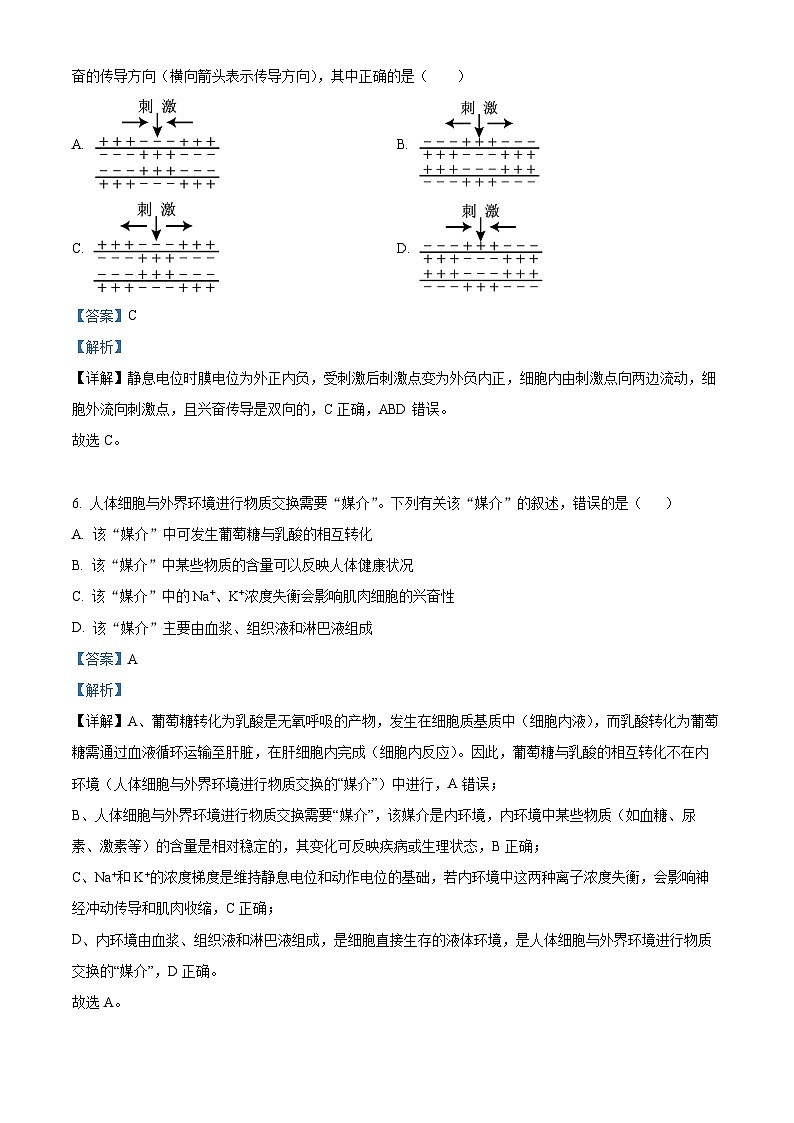 黑龙江省哈尔滨市第三中学校2025-2026学年高二上学期9月月考生物试题  Word版含解析第3页