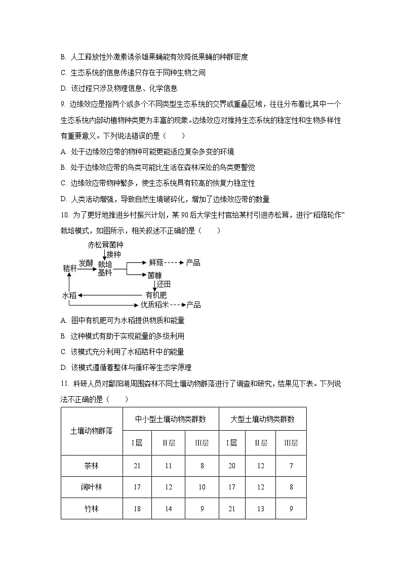 【生物】广西玉林市2024-2025学年高二上学期期末教学质量检测（学生版）第3页
