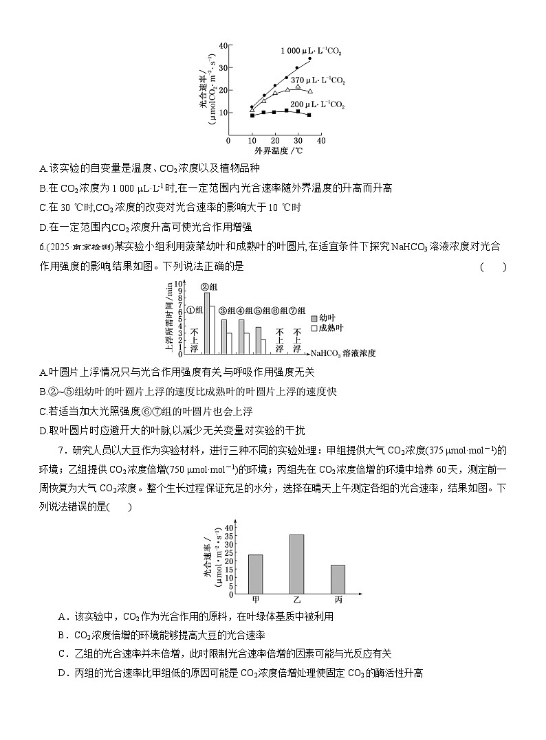 高一生物（人教版）必修一试题课时跟踪检测（二十三）光合作用强化练（Word版附解析）第2页
