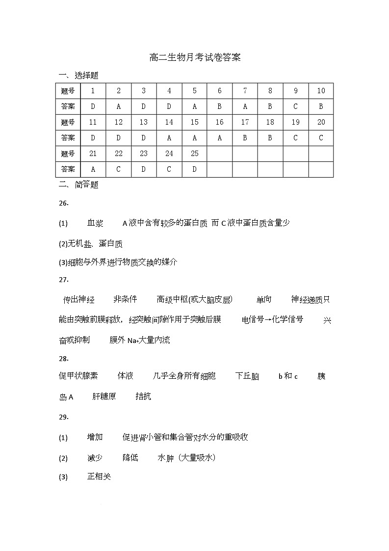 高二生物10月考答案第1页