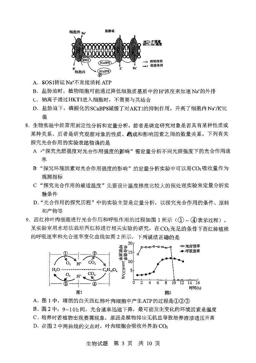 生物试题第3页