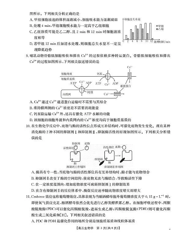 湖北省金太阳2026届高三上学期10月联考（26-23C）生物试题+答案第3页