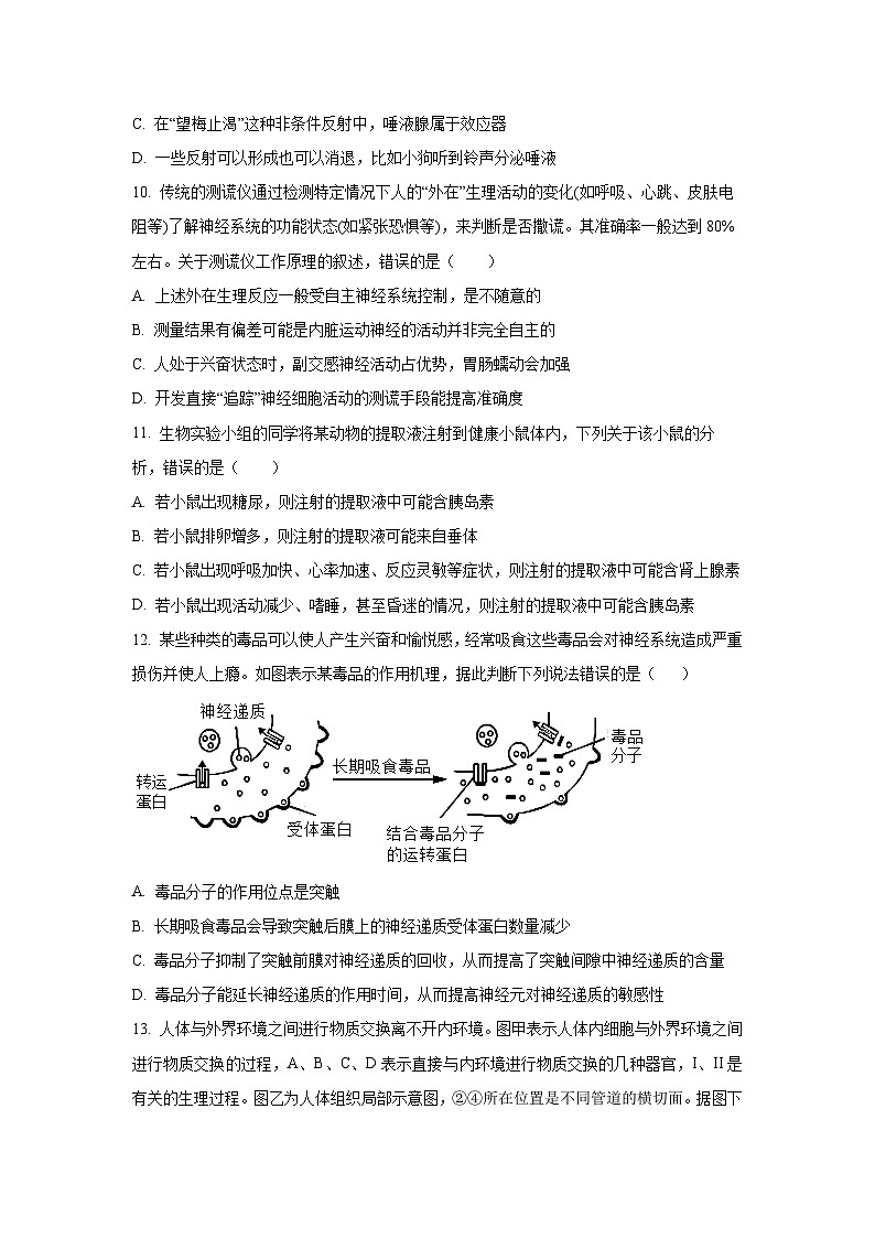 【生物】广西壮族自治区玉林市五校2025-2026学年高二上学期9月联考（学生版） 第3页