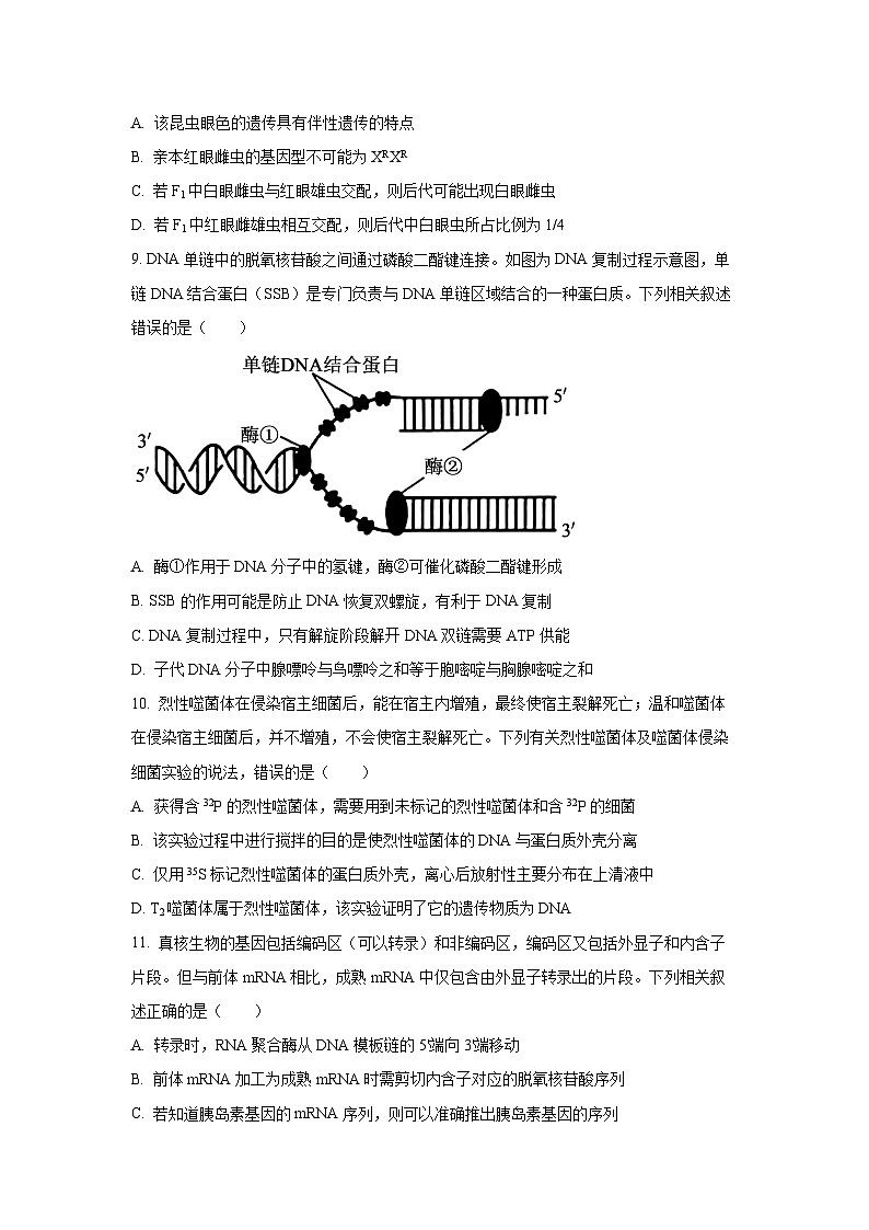 【生物】河南省名校秋季检测2025-2026学年高二上学期9月月考（学生版） 第3页
