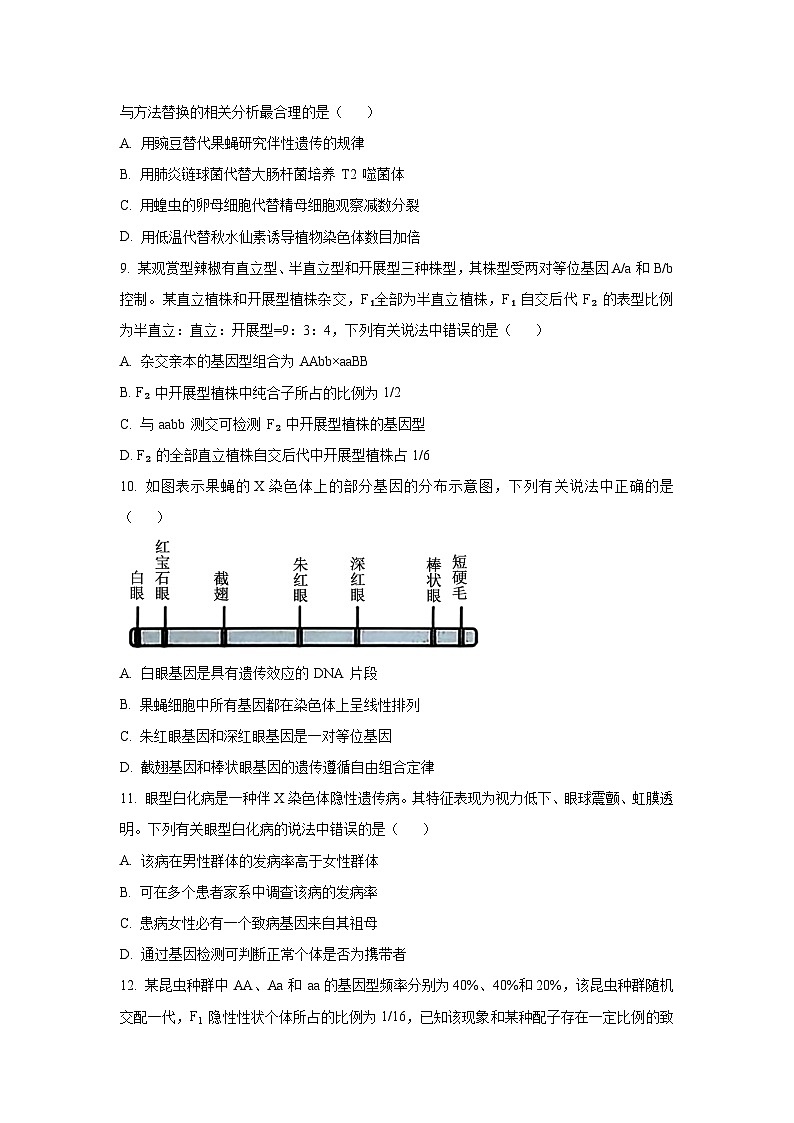 【生物】辽宁省部分普通高中2025-2026学年高二上学期9月月考（学生版）第3页