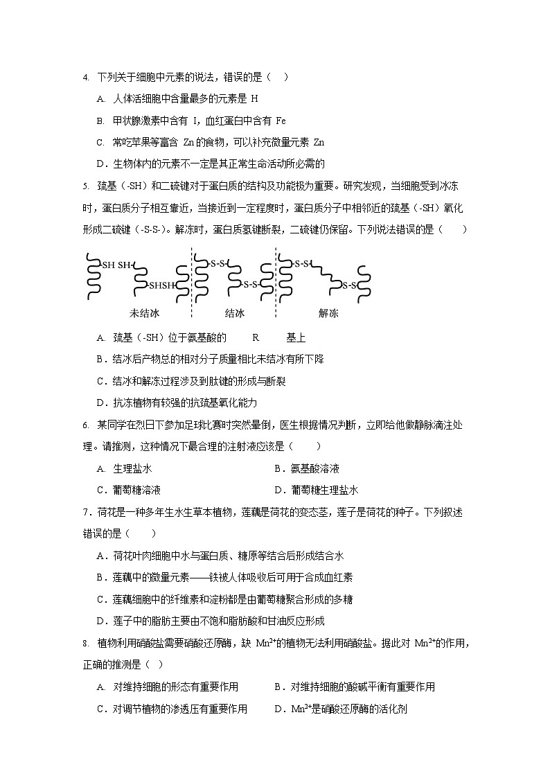 福建省龙岩市连城县第一中学2025-2026学年高一上学期10月月考生物试卷第2页