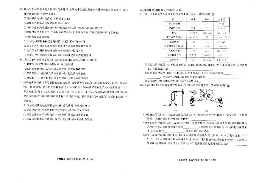 辽宁省点石联考2025-2026学年高二上学期10月月考生物试题含答案第3页