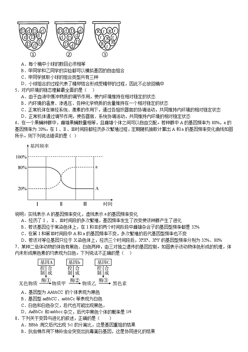 湖南省衡阳市第一中学2023-2024学年高一下学期期末考试生物试题第2页