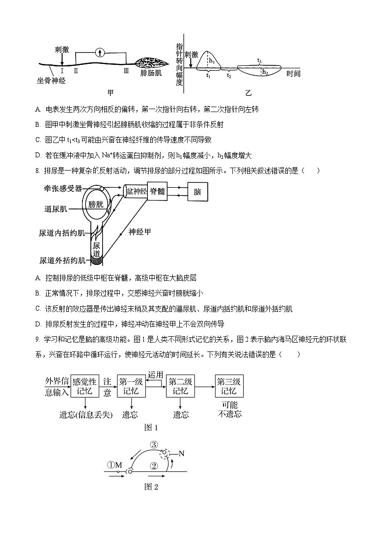 黑龙江省牡丹江市第一高级中学（致远班）2025-2026学年高二上学期9月月考生物试题第3页