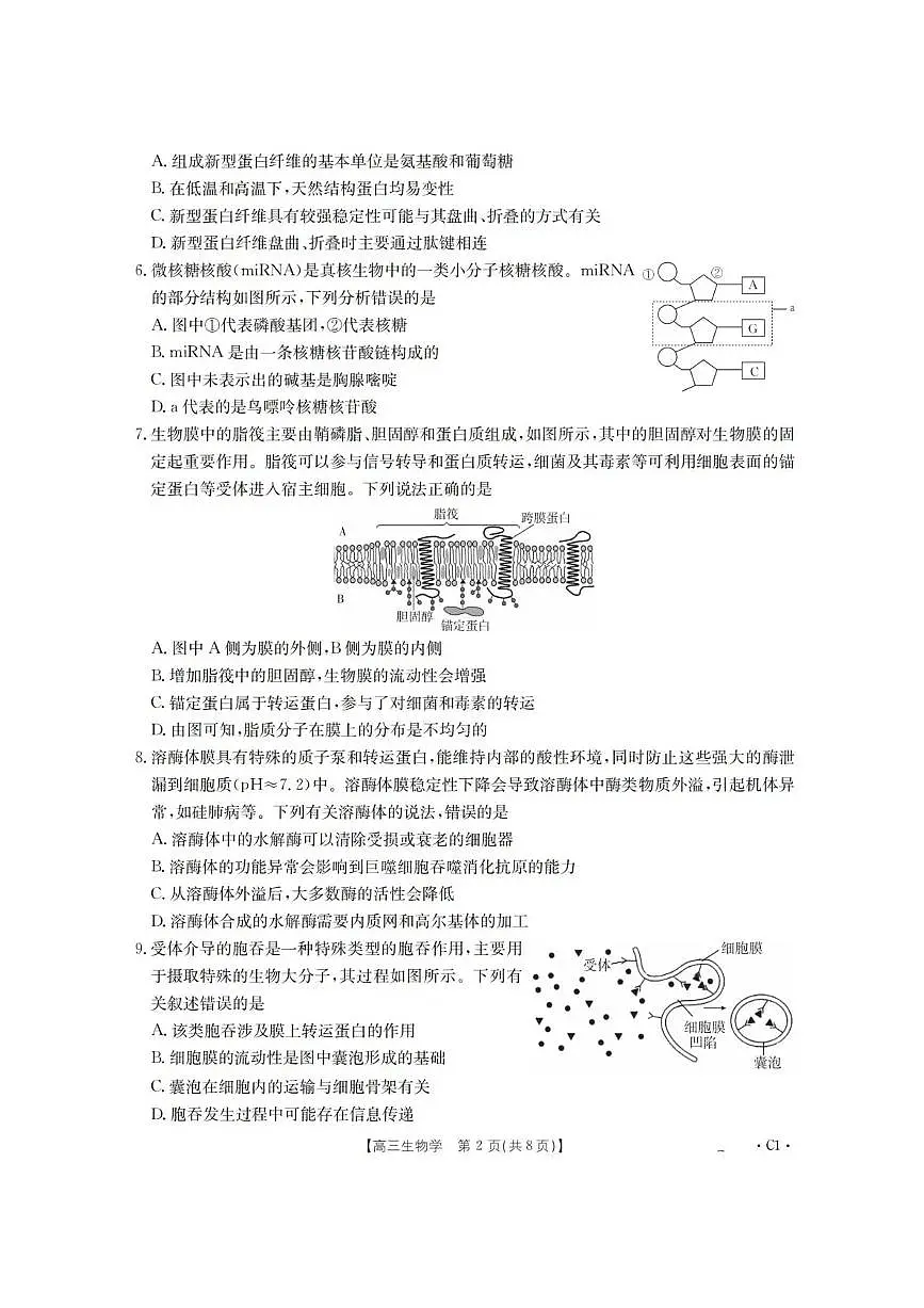 生物-辽宁省金太阳2025-2026学年高三上学期10月联考试题及答案第2页