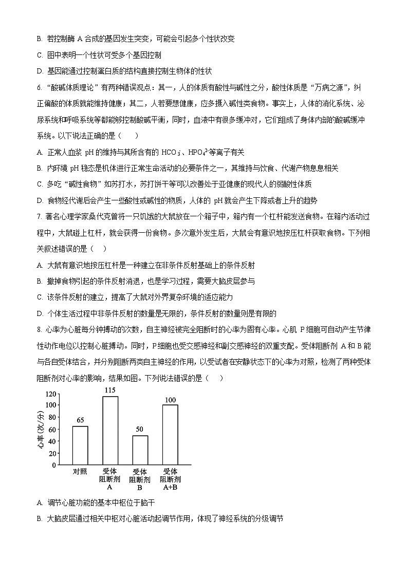 湖北省荆州市沙市中学2025-2026学年高二上学期10月月考生物试卷第2页