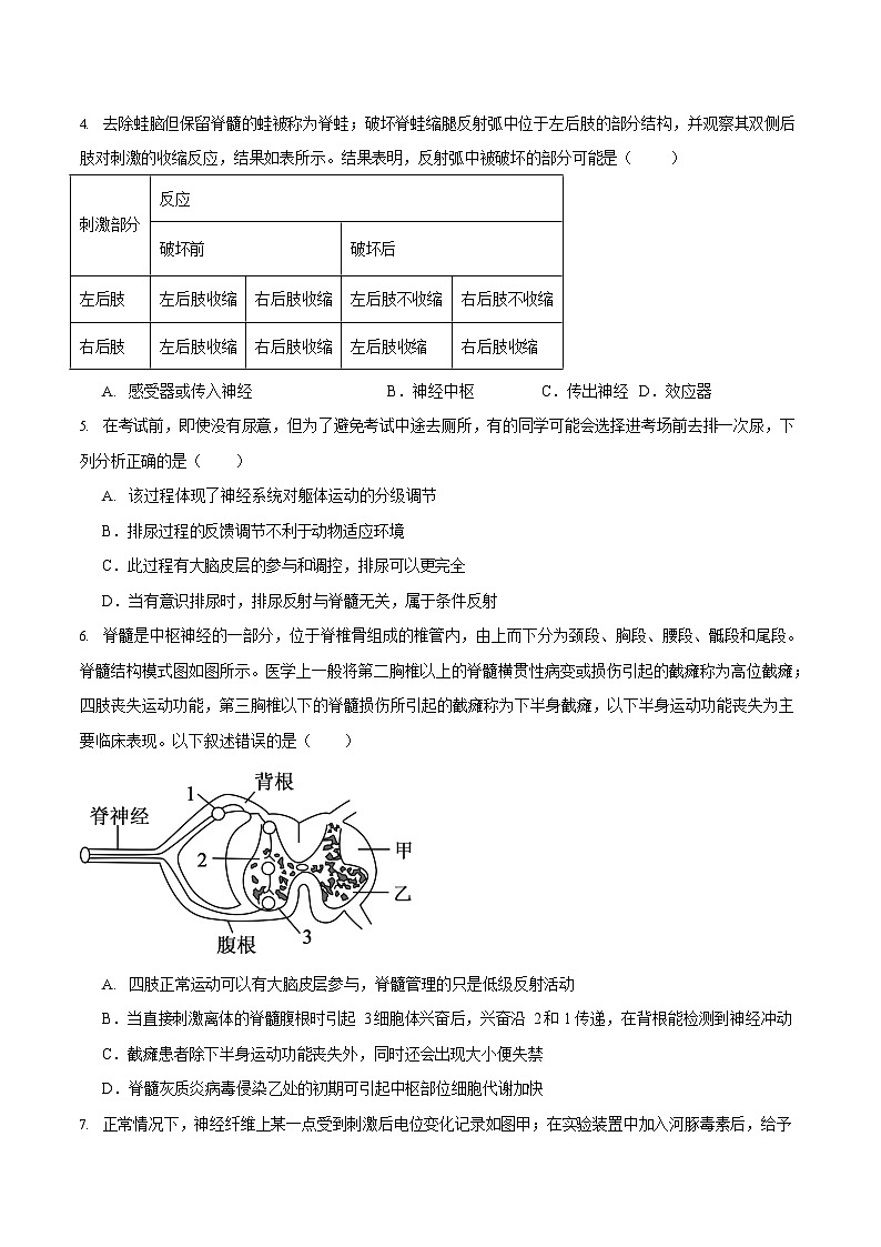 河南省南阳市第一中学2025-2026学年高二上学期10月月考生物试卷第2页