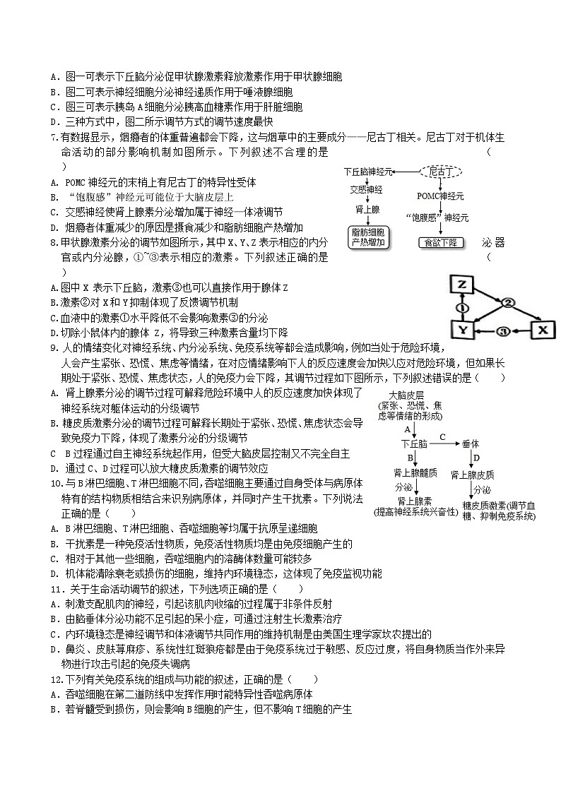 河北省保定市四校2025-2026学年高二上学期10月月考生物试卷（Word版附答案）第2页
