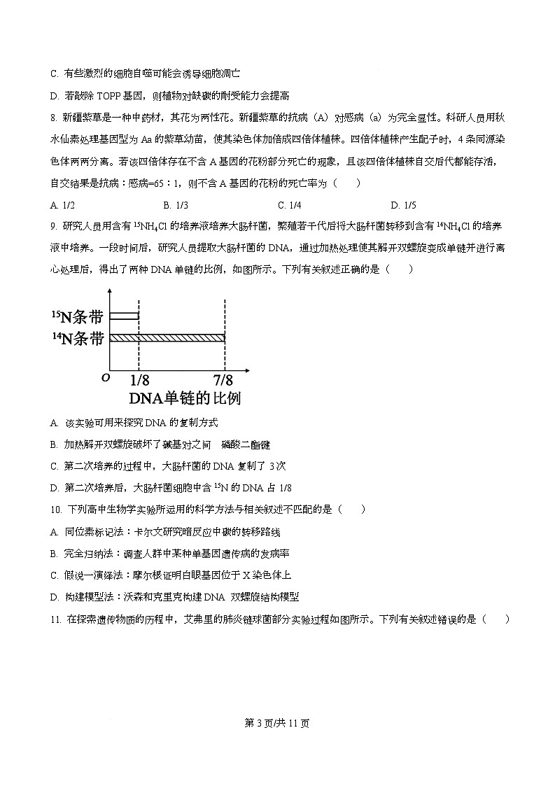 辽宁省县域重点高中2025-2026学年高三上学期期中考试生物试卷 Word版无答案第3页
