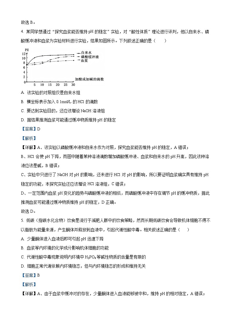 精品解析：辽宁省辽西重点高中2025-2026学年高二上学期10月联考生物试题（解析版）第3页