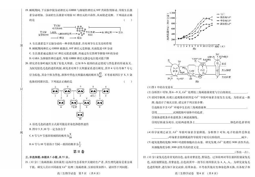 黑龙江省新时代高中教育联合体2026届高三上学期11月期中考 生物试卷+答案第3页