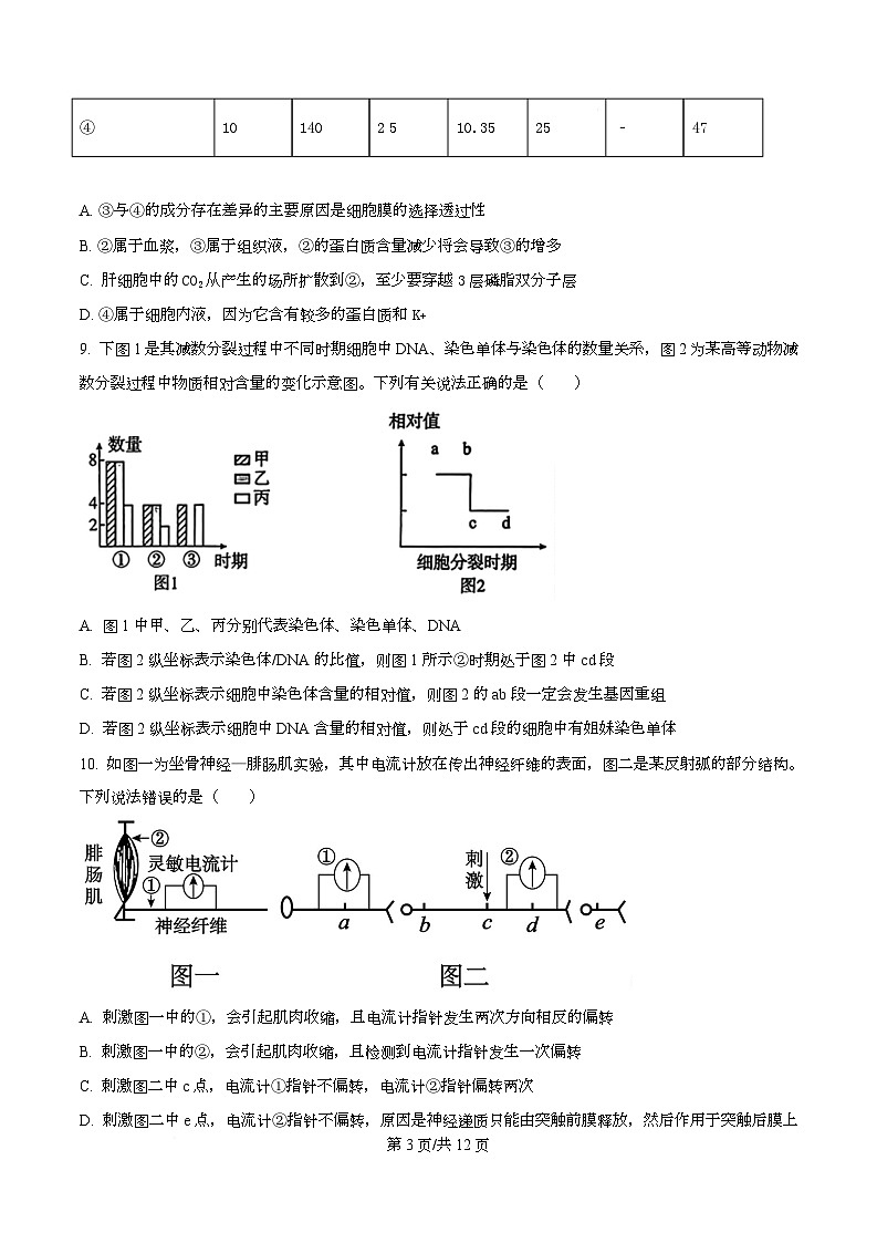 黑龙江省佳木斯市桦南县第一中学2025-2026学年高二上学期10月期中生物试题 Word版无答案第3页