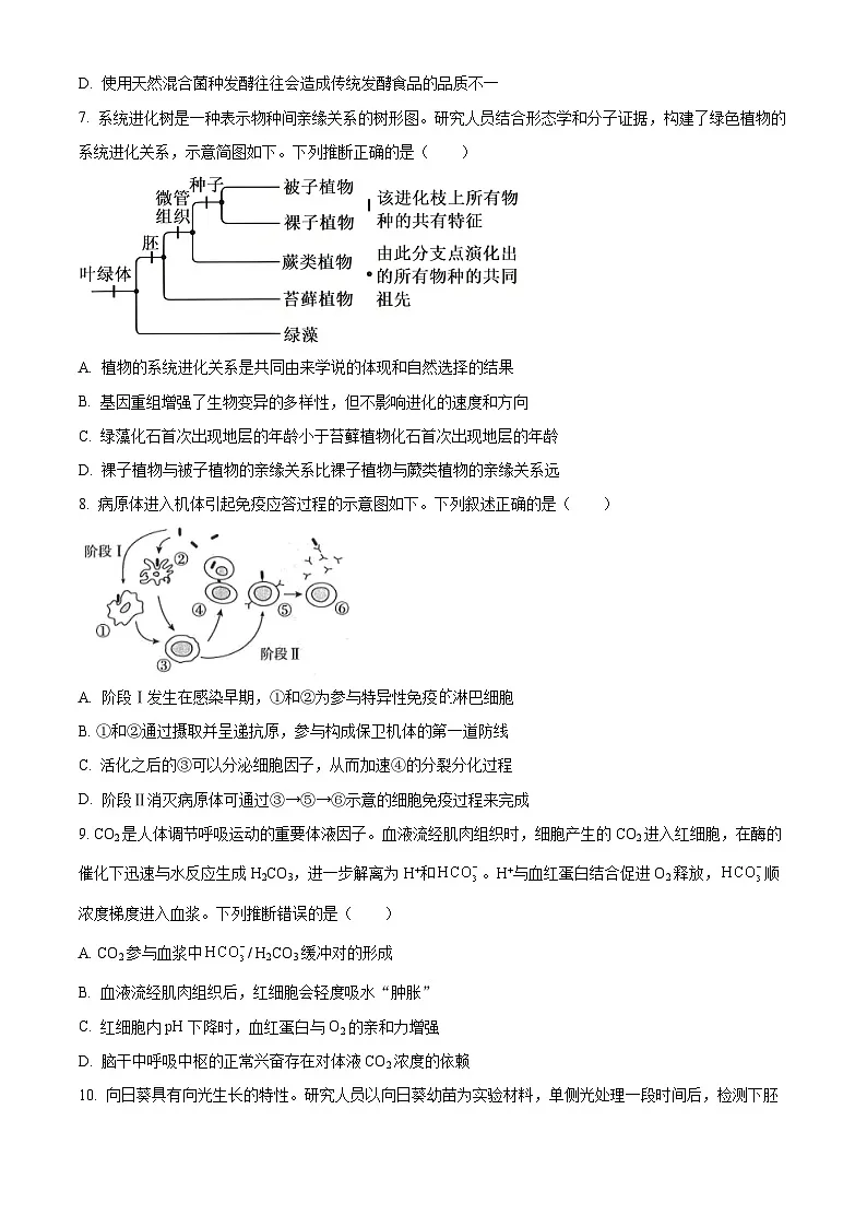 2025年高考河南卷生物真题（原卷版）第2页