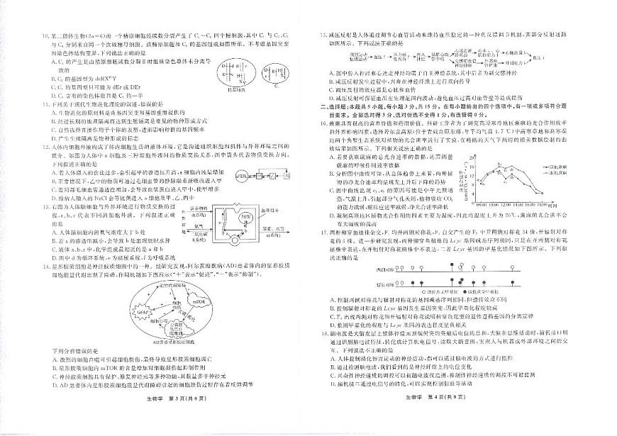 辽宁省名校联盟2025-2026高三上学期11月联考生物试卷及答案第2页