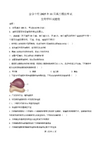 浙江省金华市婺城区等4地2026届高三上学期一模生物试卷（Word版附解析）