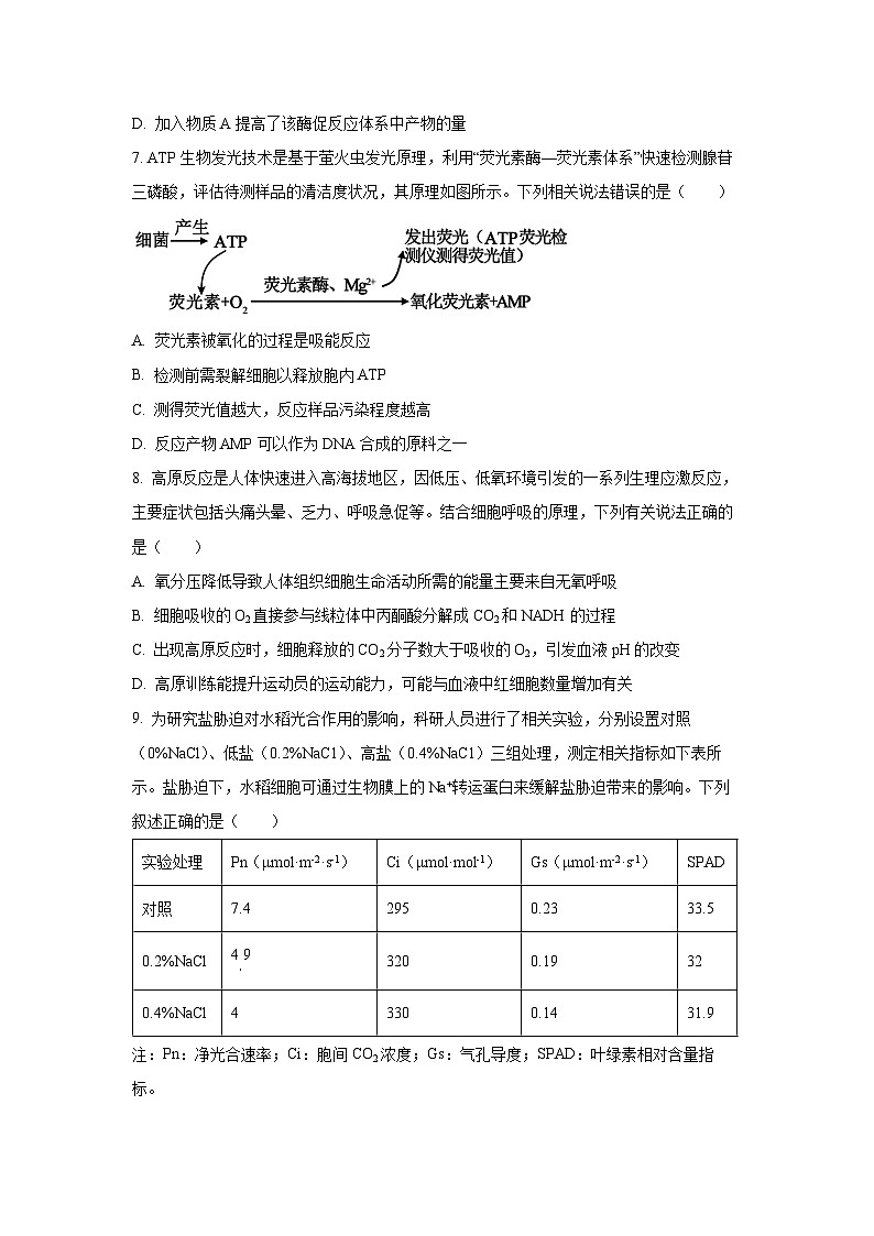 安徽省皖南八校2025-2026学年高三上学期第一次联考生物试卷（学生版）第3页