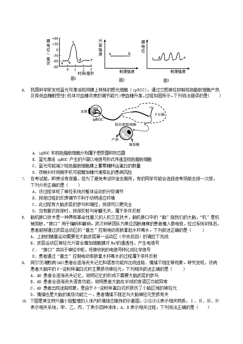 内蒙古巴彦淖尔市第一中学2025-2026学年高二上学期期中考试生物试卷第2页
