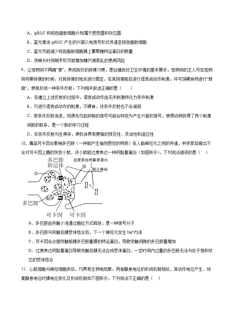 安徽省庐巢联盟2025-2026学年高二上学期第一次月考生物试卷（Word版附答案）第3页