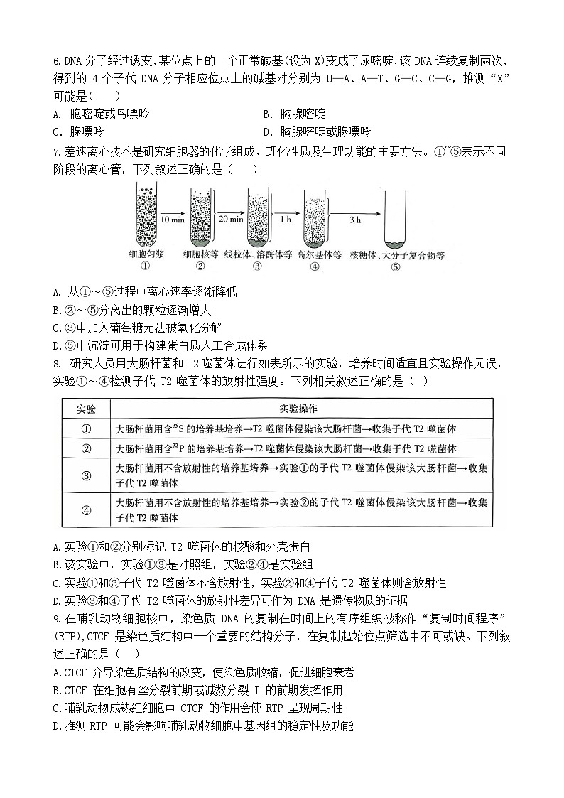 福建省福州第一中学2025-2026学年高三上学期11月期中考试生物试卷第2页