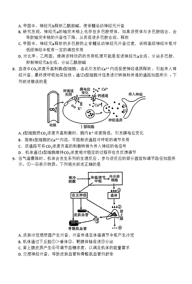 河南省南阳市2025-2026学年高二上学期11月期中考试生物试卷第3页