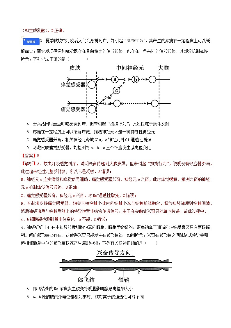 专题13 稳态与调节 Word版含解析第2页