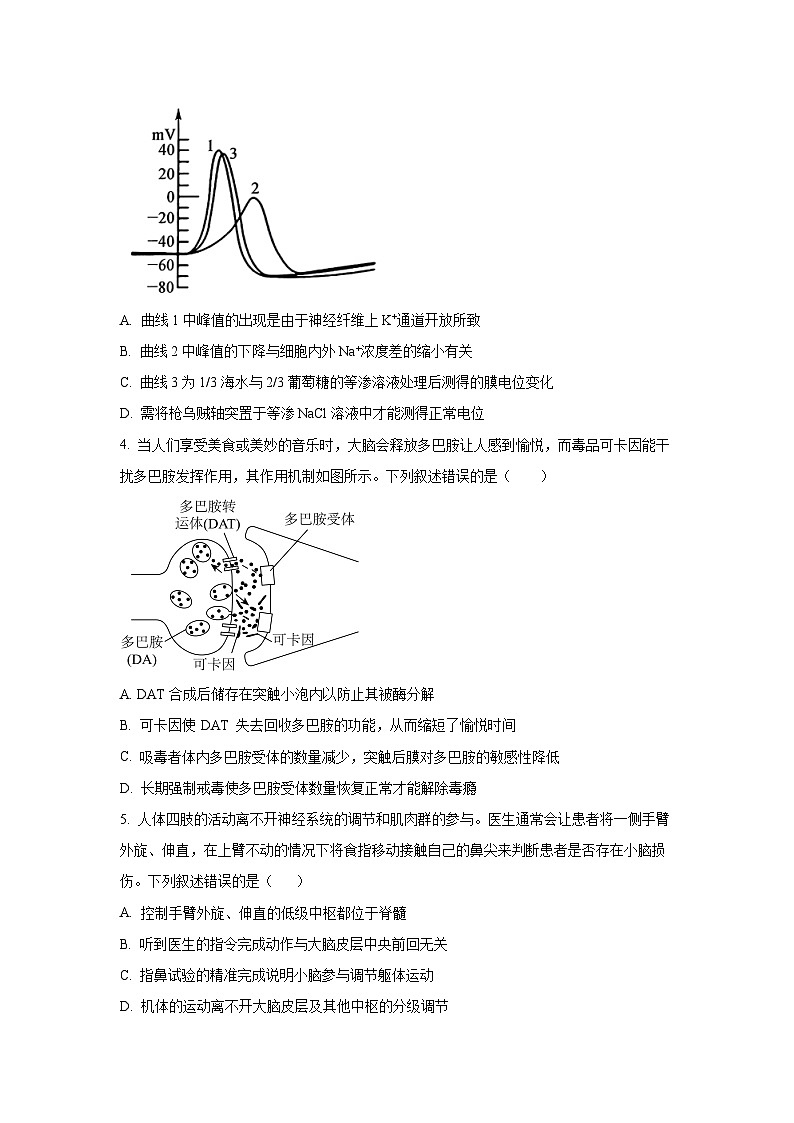 河北省沧州市多校联考2025-2026学年高二上学期第二次月考生物（学生版）第2页