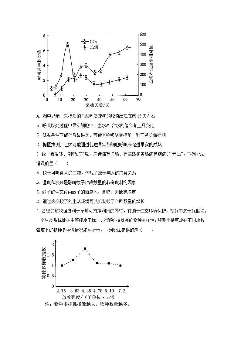 2025-2026学年河北省名校联考高三上学期期中生物试题（学生版）第3页
