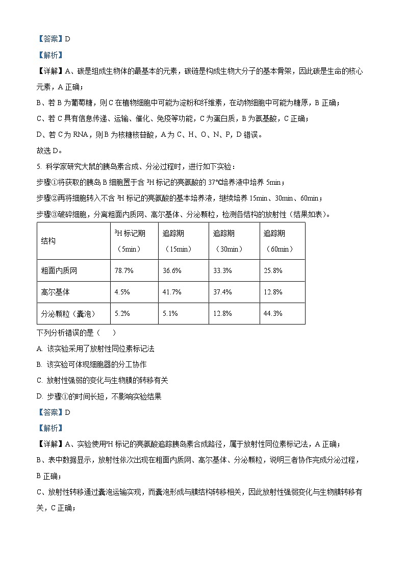 安徽省A10联盟2025-2026学年高三上学期期中考试生物试卷  Word版含解析第3页