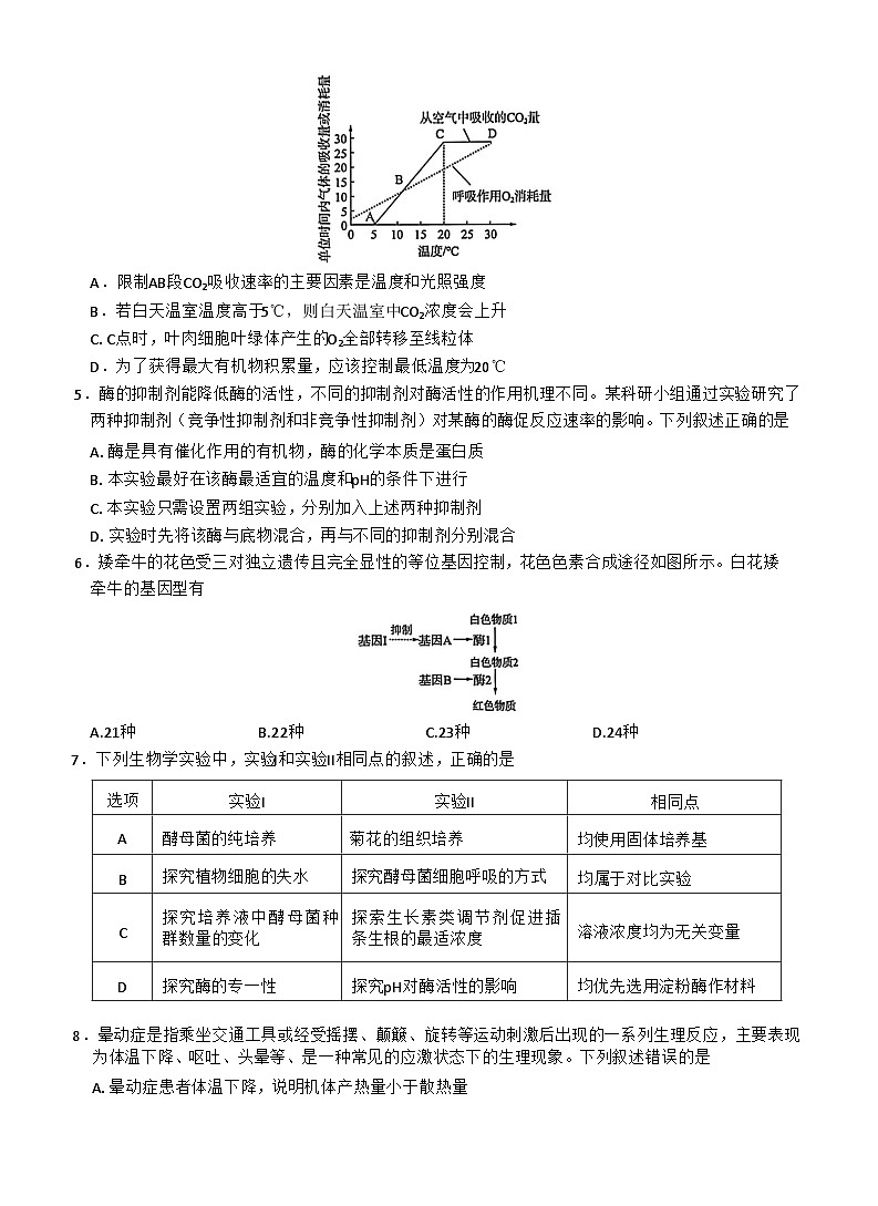 湖北省华大新高考联盟2026届高三上学期11月教学质量测评生物试题第2页