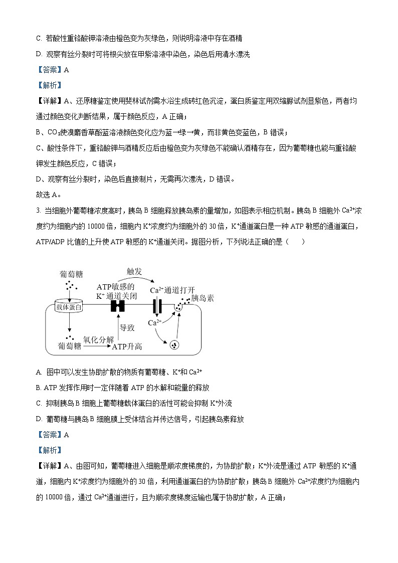 安徽省天一大联考2026届高三上学期11月期中联考生物试卷 Word版含解析第2页