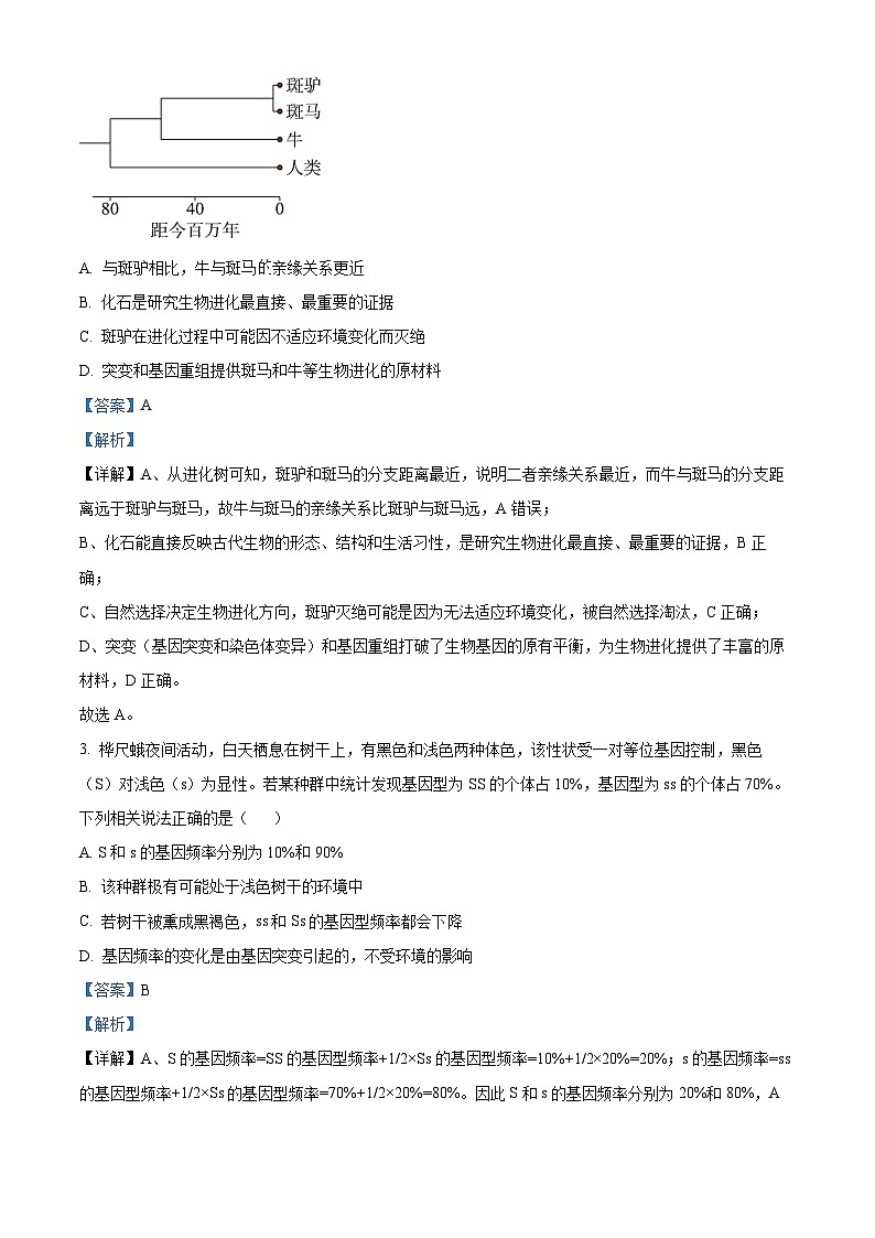 湖北省部分省级示范高中2025-2026学年高二上学期期中测试生物试卷 Word版含解析第2页