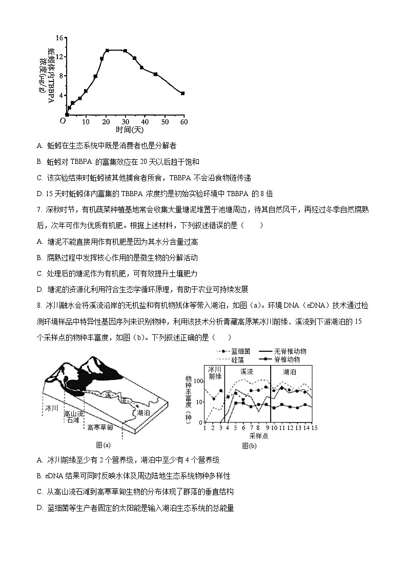 湖北省黄冈中学2026届高三上学期11月考试生物试题（实验班）（原卷版）第3页