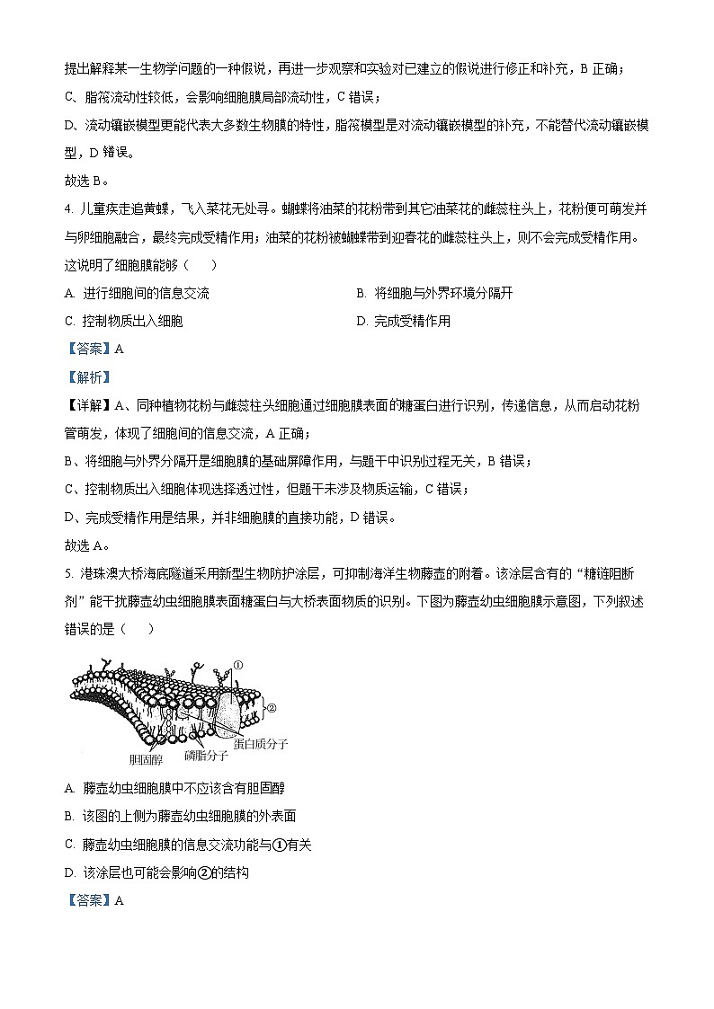 湖南省多校联考2025-2026学年高一上学期11月期中考试生物试题 Word版含解析第3页