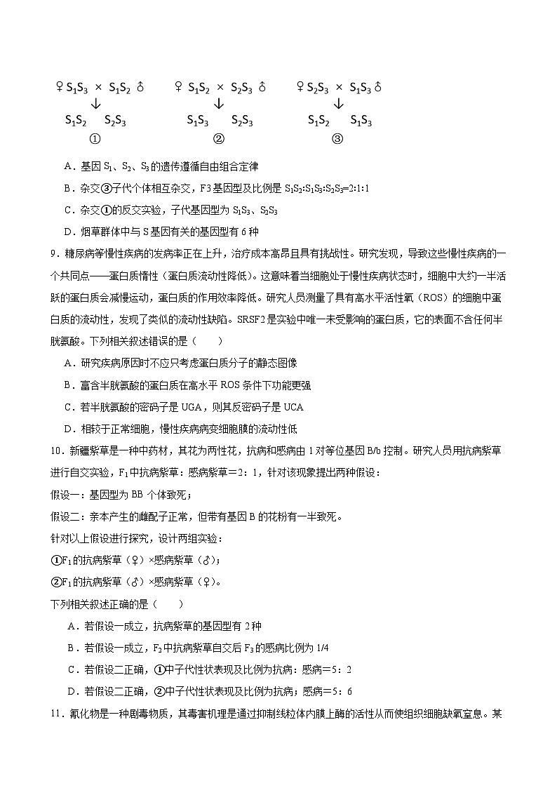福建省福宁古五校2026届高三上学期11月期中考试生物试卷（Word版附答案）第3页