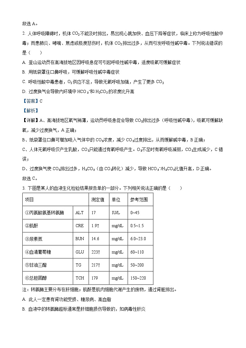 湖北省圆创2025-2026学年高二上学期11月期中阶段练习生物试题 Word版含解析第2页