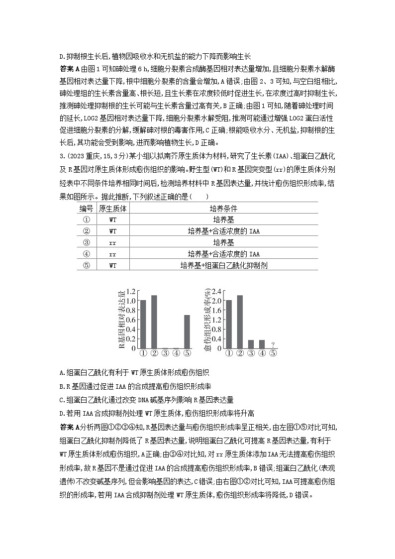 广东高考生物真题17_真题分类 第17章  植物生命活动的调节高考二轮专题第2页