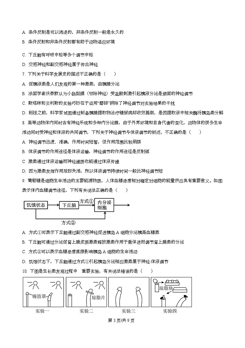 黑龙江省牡丹江市第二高级中学2025-2026学年高二上学期期中考试生物试题（原卷版）第3页