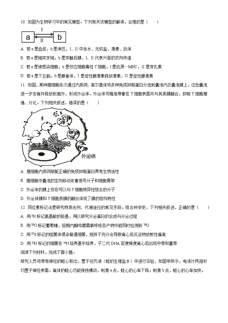 浙江省温州新力量联盟2025-2026学年高二上学期11月期中生物试题  Word版无答案第3页