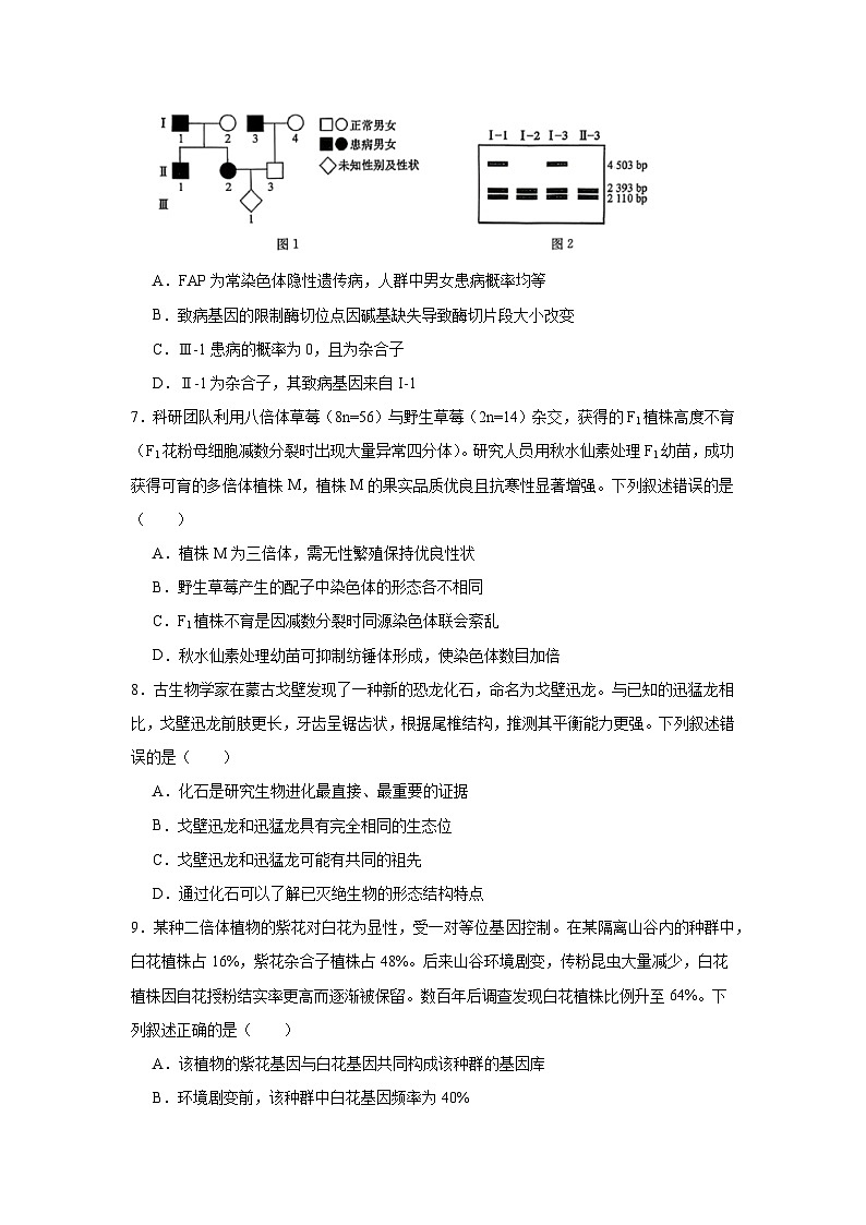 2025-2026学年河南省名校联盟高三第四次检测（一模）生物试题（无答案）第3页