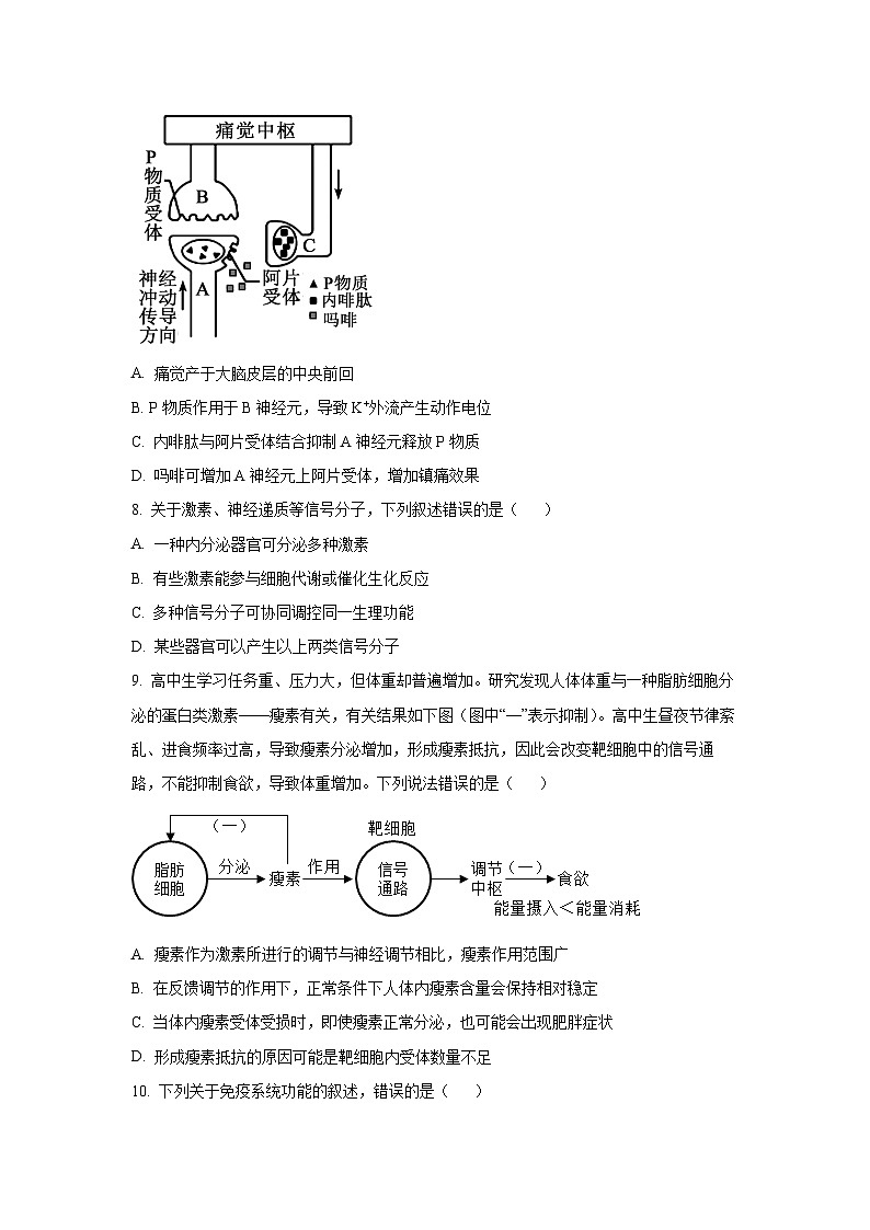 江苏省扬州市2025-2026学年高二上学期11月期中调研生物试卷（学生版）第3页